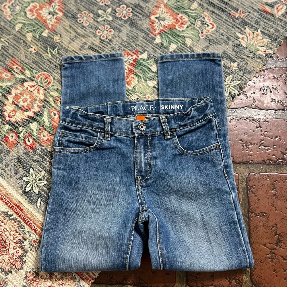 The Children’s Place skinny adjustable waist denim jeans